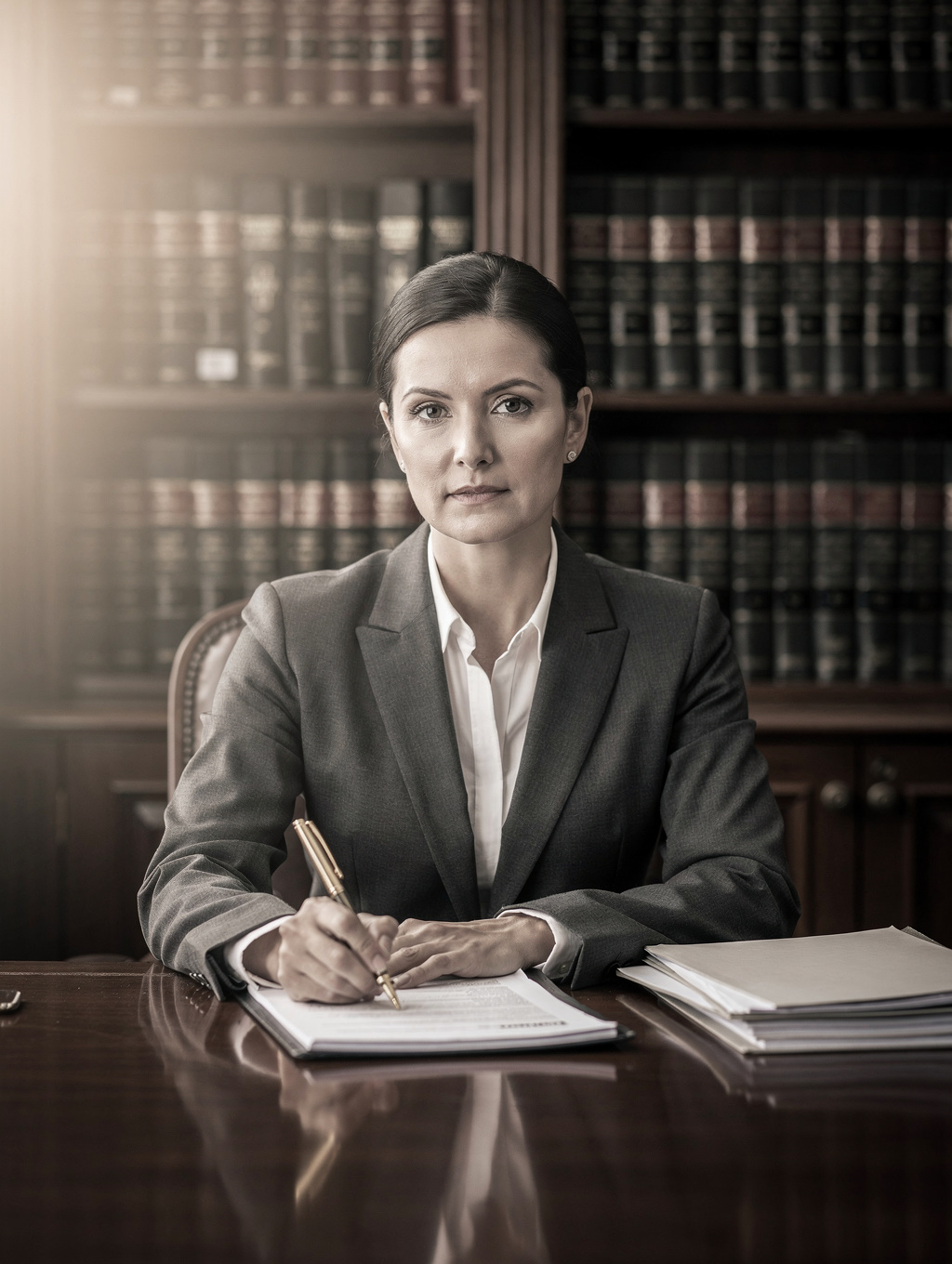 Portrait of Elena Vance, Compliance Director